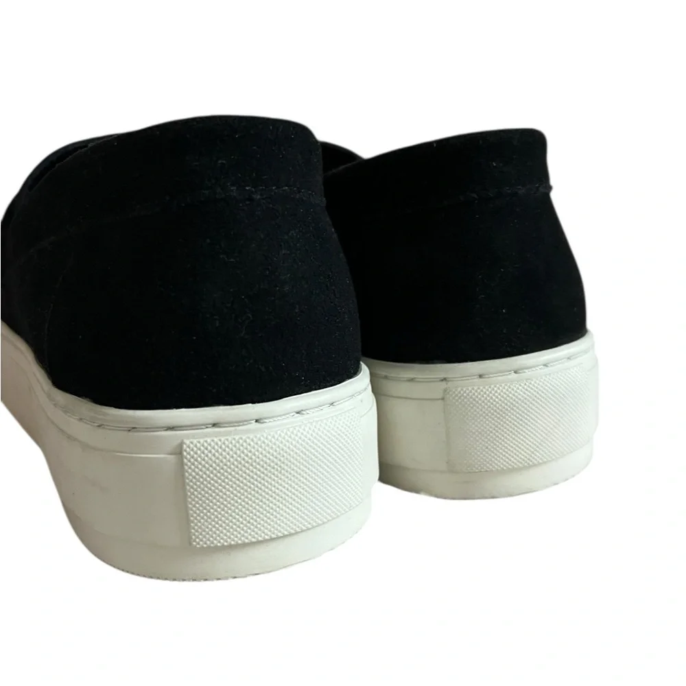 Kurt Geiger Mens Size 43.5 US 10 Suede Leather Black Penny Loafers Shoes Exc!